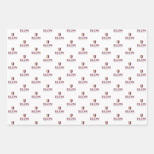 Feuille De Papier Cadeau Université Elon (Devant)