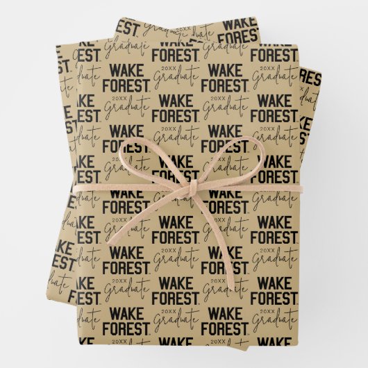 Feuille De Papier Cadeau Université Wake Forest | Wake Forest (En situation)