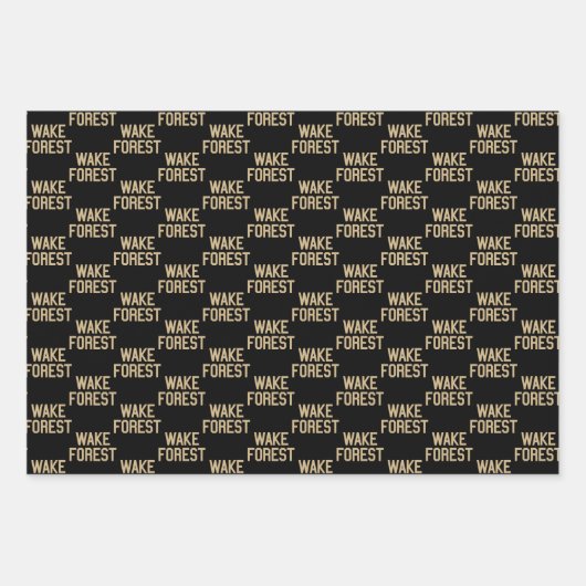 Feuille De Papier Cadeau Université Wake Forest | Wake Forest (Devant)