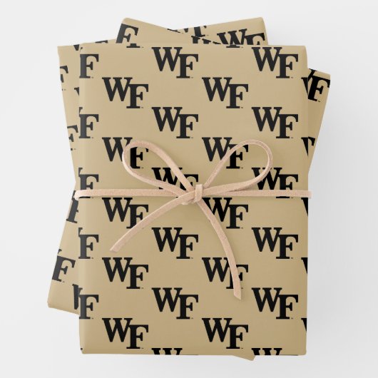 Feuille De Papier Cadeau Université Wake Forest | WF (En situation)