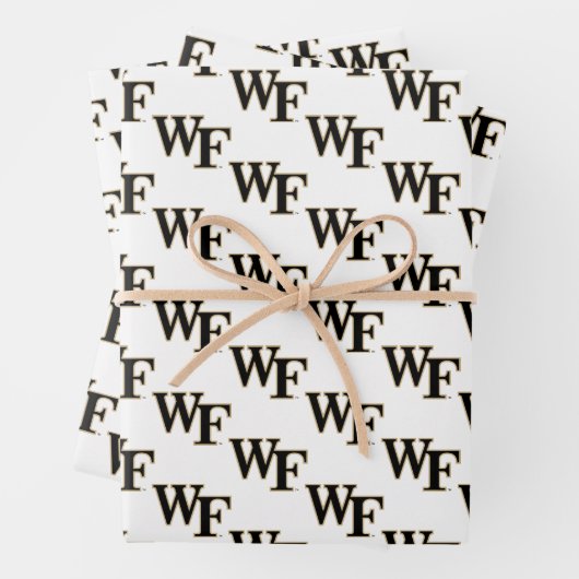 Feuille De Papier Cadeau Université Wake Forest | WF (En situation)