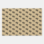 Feuille De Papier Cadeau Université Wake Forest | WF (Devant 3)