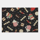 Feuille De Papier Cadeau Vacances Cookies & Café (Devant 2)
