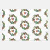 Feuille De Papier Cadeau Vacances Courrier Logo d'affaires Noël (Devant 3)