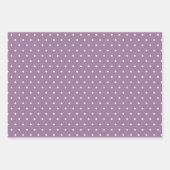 Feuille De Papier Cadeau Vacances de ferme moderne violet poussiéreux (Devant 3)