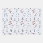 Feuille De Papier Cadeau Vacances de fruits d'hiver (Devant 3)