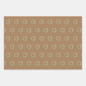 Feuille De Papier Cadeau Vacances de Noël Verdure Wreath (Devant 2)