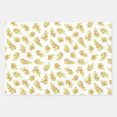 Feuille De Papier Cadeau Vacances de Noël vert Hot Pink (Devant 2)