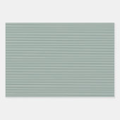 Feuille De Papier Cadeau Vacances de Noël vert simple (Devant 2)