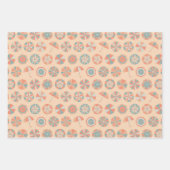 Feuille De Papier Cadeau Vacances d'été. Motif parapluie  (Devant 3)