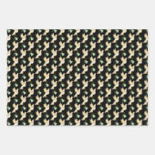 Feuille De Papier Cadeau Vacances d'hiver Gold Dove (Devant 3)