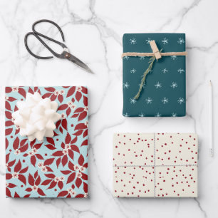 Feuille De Papier Cadeau Vacances du poirier