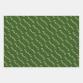 Feuille De Papier Cadeau Vacances en pin (Devant 3)