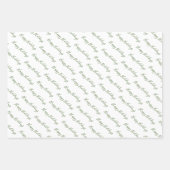 Feuille De Papier Cadeau Vacances en pin (Devant 3)