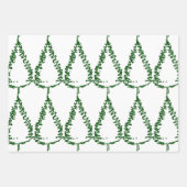 Feuille De Papier Cadeau Vacances en pin (Devant 2)