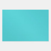 Feuille De Papier Cadeau Vacances en treillis turquoise et argentée (Devant 2)