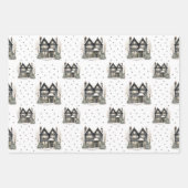 Feuille De Papier Cadeau Vacances hivernales élégantes (Devant 3)