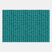 FEUILLE DE PAPIER CADEAU VACANCES NOIRES (Devant)