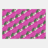 Feuille De Papier Cadeau Vacances - pingouins, camions, pain d'épices (Devant)