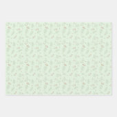 Feuille De Papier Cadeau Vacances vertes (Devant 2)