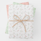 Feuille De Papier Cadeau Vacances vertes (En situation)