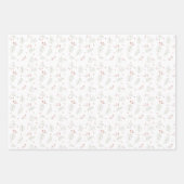 Feuille De Papier Cadeau Vacances vertes (Devant)