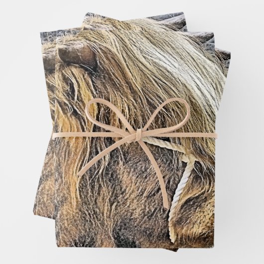 FEUILLE DE PAPIER CADEAU VACHE (En situation)