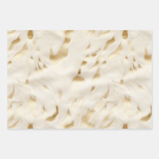 Feuille De Papier Cadeau Vache blanche de l'or du sud-ouest (Devant)