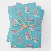 Feuille De Papier Cadeau Vache et poulet Super Vache Motif (En situation)