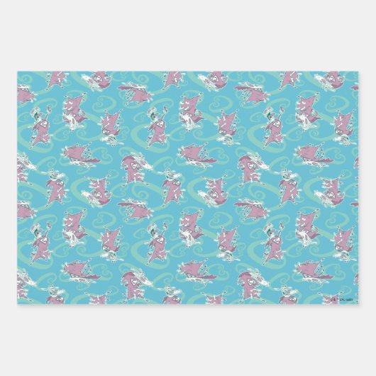 Feuille De Papier Cadeau Vache et poulet Super Vache Motif (Devant)