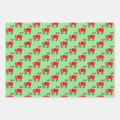 Feuille De Papier Cadeau Vache Père Noël Novelty Christmas (Devant 2)