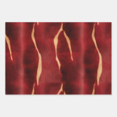 Feuille De Papier Cadeau Vache rouge occidentale (Devant 2)