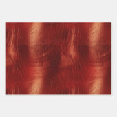 Feuille De Papier Cadeau Vache rouge occidentale (Devant)