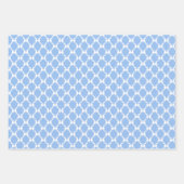 Feuille De Papier Cadeau Vaches Coquette Bleues, Trellis, Preppy (Devant 2)