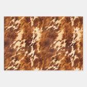 Feuille De Papier Cadeau Vachette blanche Brown (Devant 2)