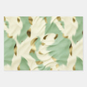 Feuille De Papier Cadeau Vachette blanche verte à la menthe (Devant 3)