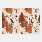 Feuille De Papier Cadeau Vachure d'or blanc turquoise (Devant 2)