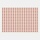 Feuille De Papier Cadeau Valentine choux mignon points motif carré violet (Devant 3)