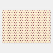 Feuille De Papier Cadeau Valentine choux mignon points motif carré violet (Devant 2)