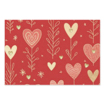 Valentine heart floral wrapping paper