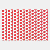 Feuille De Papier Cadeau Valentine Red Roses Amour et Coeurs (Devant 3)