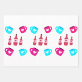 Feuille De Papier Cadeau Valentine's Day Mugs and Bottles  (Devant 2)
