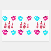 Feuille De Papier Cadeau Valentine's Day Mugs and Bottles  (Devant)
