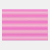 Feuille De Papier Cadeau Valentine's Day Pink and Red Stripes Pattern (Devant 3)