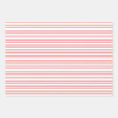 Feuille De Papier Cadeau Valentines de chat rouge, rose et blanc (Devant 3)