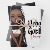 Feuille De Papier Cadeau Vampires gothique urbain Enveloppe cadeau 1 (En situation)