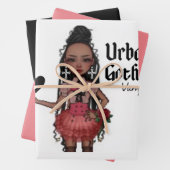 Feuille De Papier Cadeau Vampires gothique urbain Enveloppe cadeau 2 (En situation)