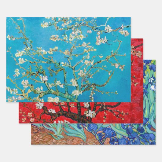 Feuille De Papier Cadeau Van Gogh, Blossoms (Lot)