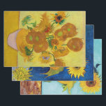 Feuille De Papier Cadeau Van Gogh, tournesol<br><div class="desc">Vincent Willem van Gogh (30 mars 1853 - 29 juillet 1890) était un peintre post-impressionniste hollandais qui est l'une des figures les plus célèbres et influentes de l'histoire de l'art occidental. En un peu plus de dix ans, il a créé environ 2100 oeuvres, dont environ 860 peintures à l'huile, dont...</div>