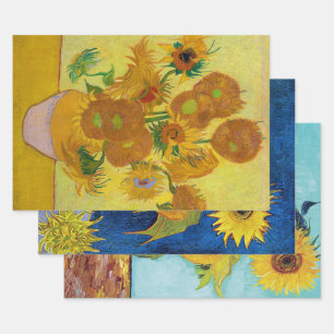 Feuille De Papier Cadeau Van Gogh, tournesol